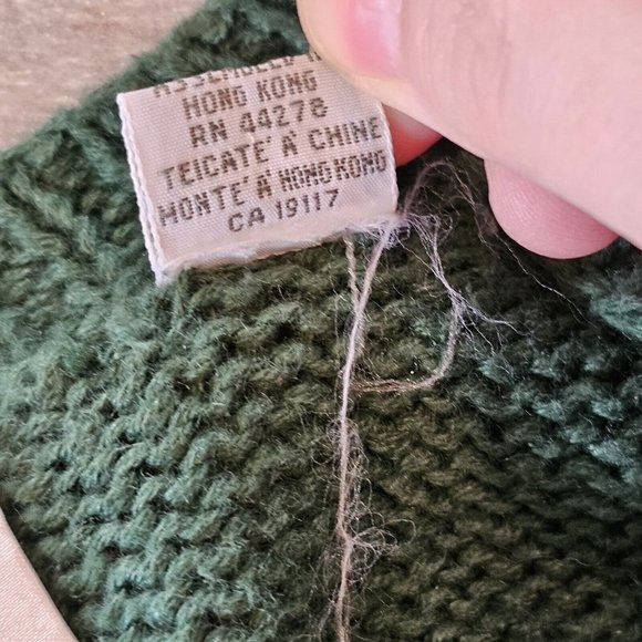 90s Teddy Bear Cardigan Sweater Sports M/L Handknit Football Soccer Cheerleader - Picture 11 of 11